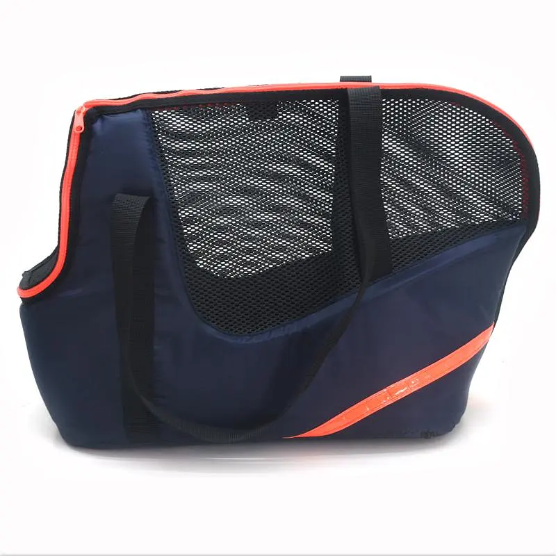 Сумка-переноска Zoo-hunt для кошек и мелких собак Спорт синяя №1 23х40х34 см - фото 5