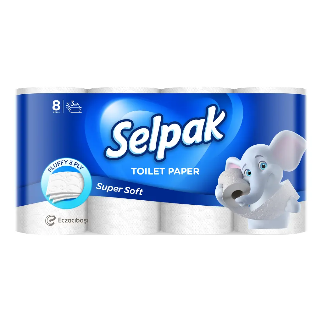 Туалетний папір Selpak 3 шари 8 рулонів (8690530204515)