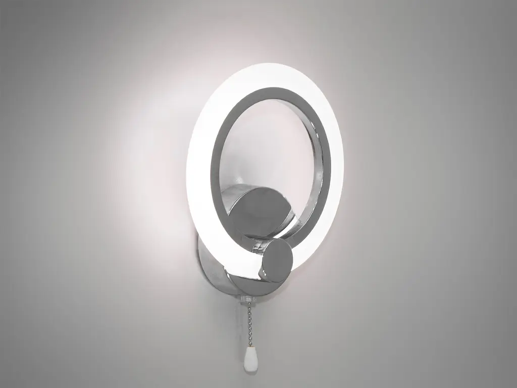 Бра настінне LED Diasha A8022/1HR 13W 3000K хром сучасний дизайн - фото 2