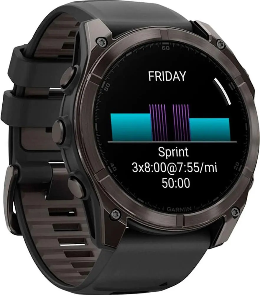 Смарт-годинник Garmin Fenix 8 Pro 51 mm AMOLED Carbon Gray DLC Titanium with Black/Pebble Gray (010-03199-00/01) - фото 6
