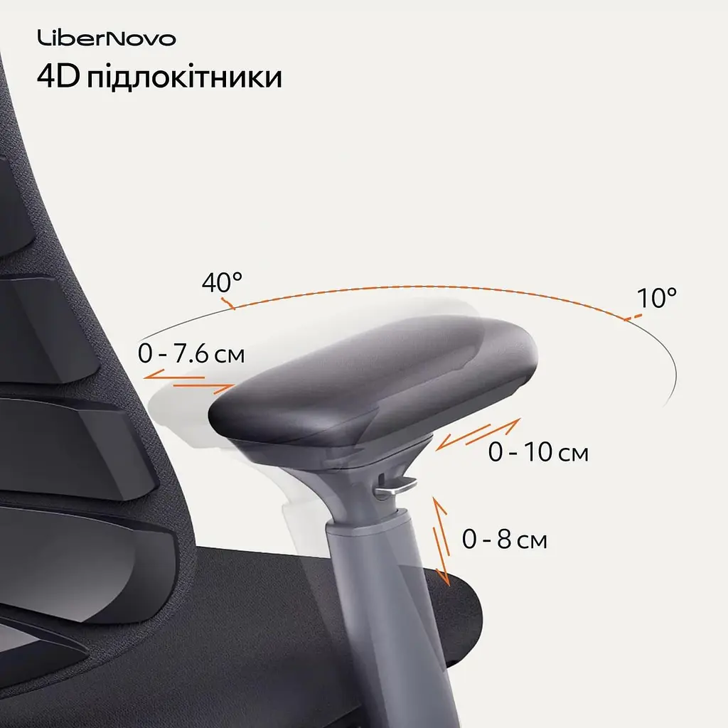 Ігрове крісло LiberNovo Omni Midnight Black (CP-GW-0000015-00-01) - фото 13