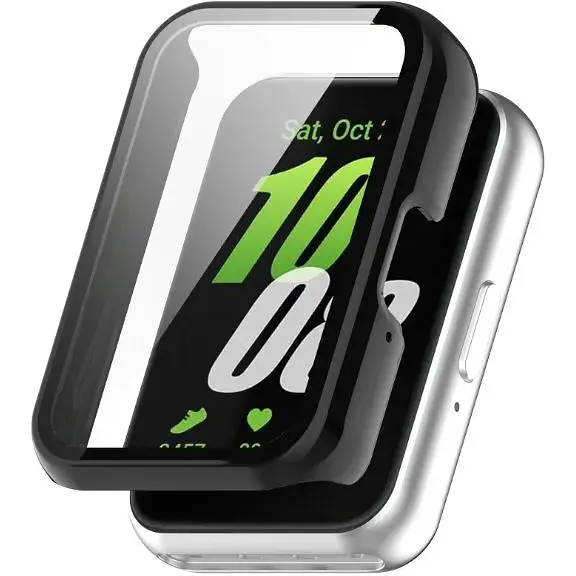 Чохол-накладка DK Samsung Galaxy Fit3 (R390) Пластик Gloss Glass Full Cover (black) - фото 3