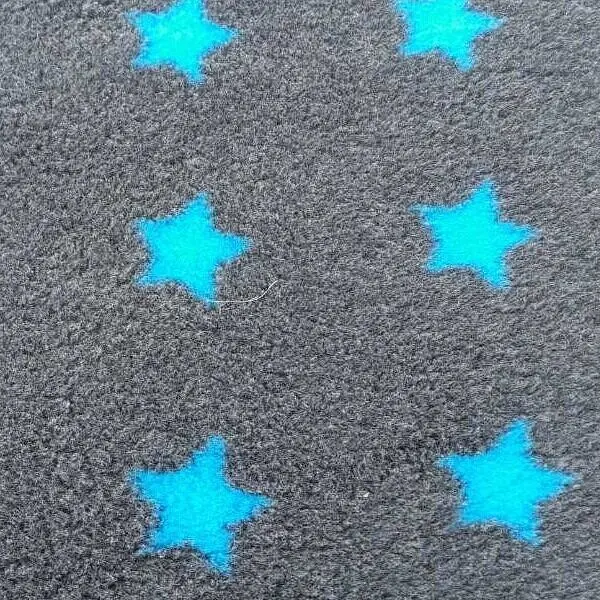Килимок Jackson Textiles Anthracite & Blue Stars 80х100 см (JT-011)