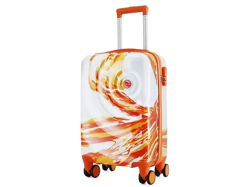 Валіза Semi Line 20 S White/Orange Print (T5655-1)