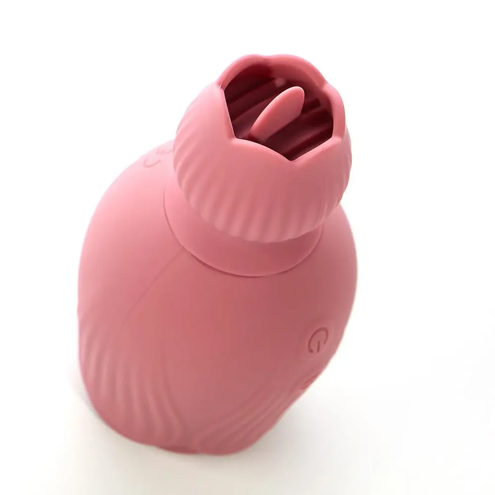 Вібратор для клітора квітка двосторонній Sweet Em Velvet Lure, рожевий - фото 4