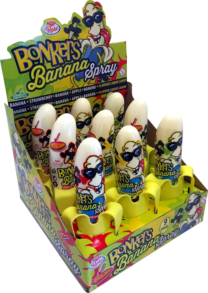 Рідка цукерка Bonkers Bananas Spray 50ml - фото 2