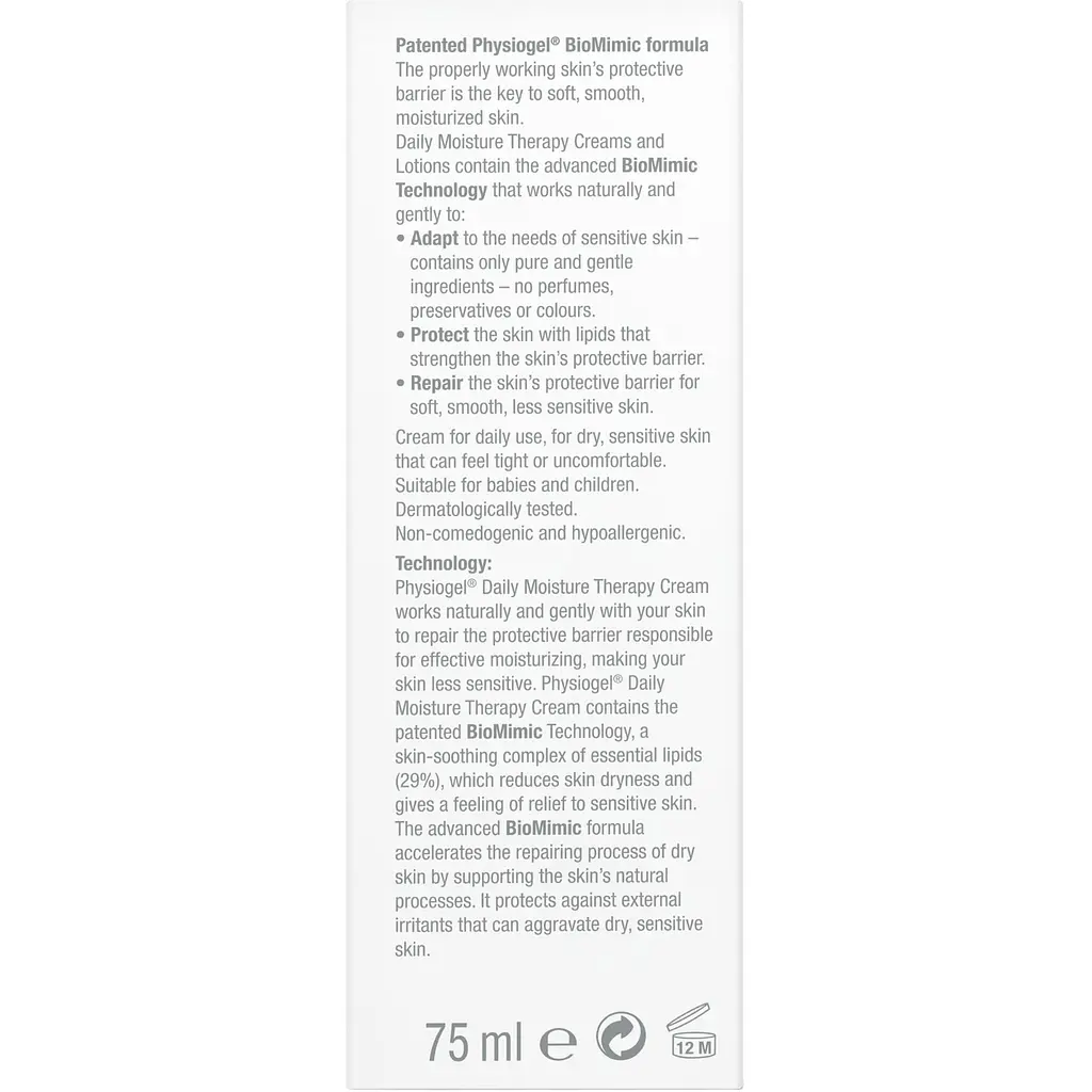 Зволожувальний крем Physiogel Daily Moisture Therapy для сухої та чутливої ​​шкіри 75 мл (4997002) - фото 6