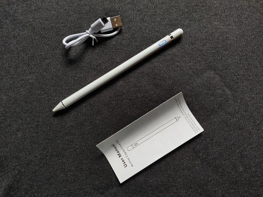 Стілус ручка Active pen для планшетів Білий / White - фото 2