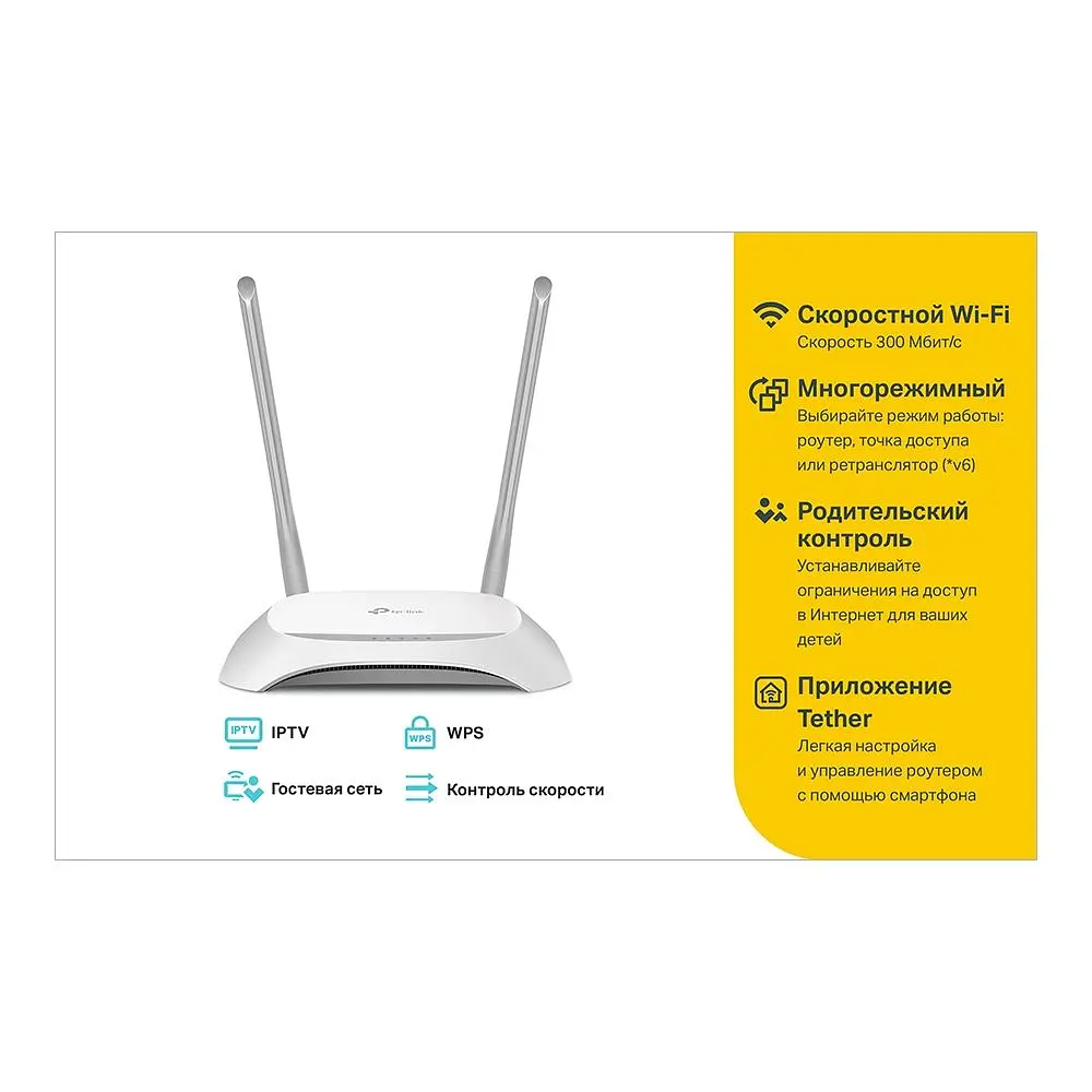 Бездротовий маршрутизатор (роутер) TP-Link TL-WR840N [47037] - фото 5