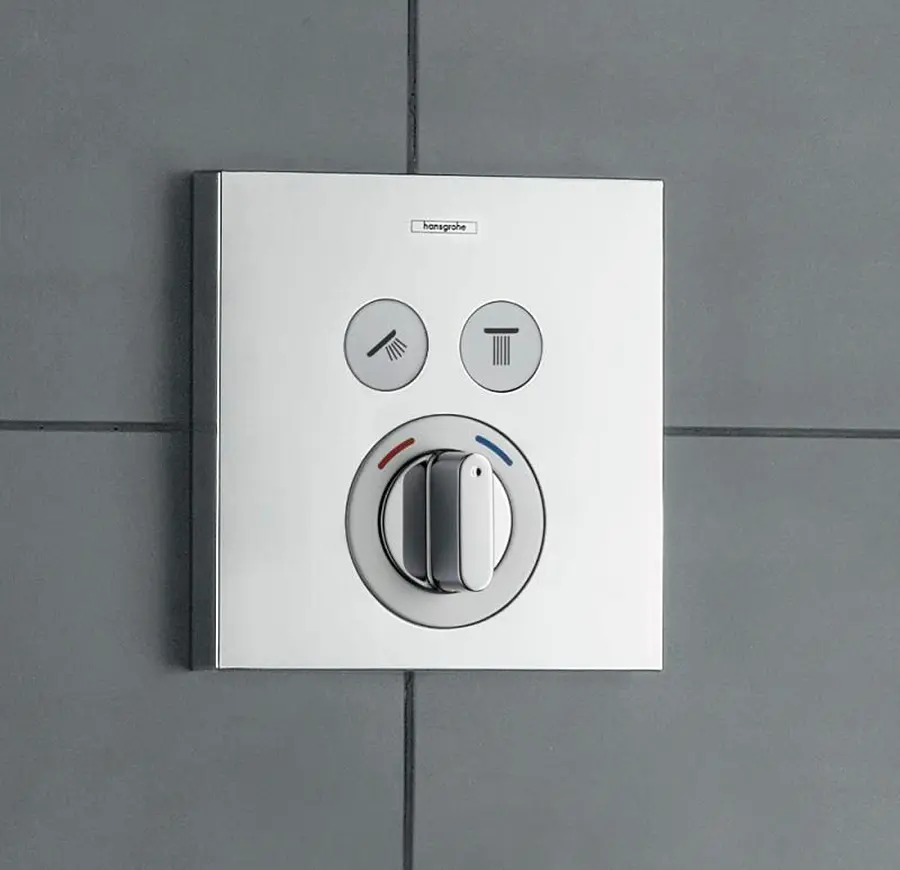 Змішувач Hansgrohe прихованого монтажу ShowerSelect на 2 клавіші верхня частина 15768000, Хром - фото 3