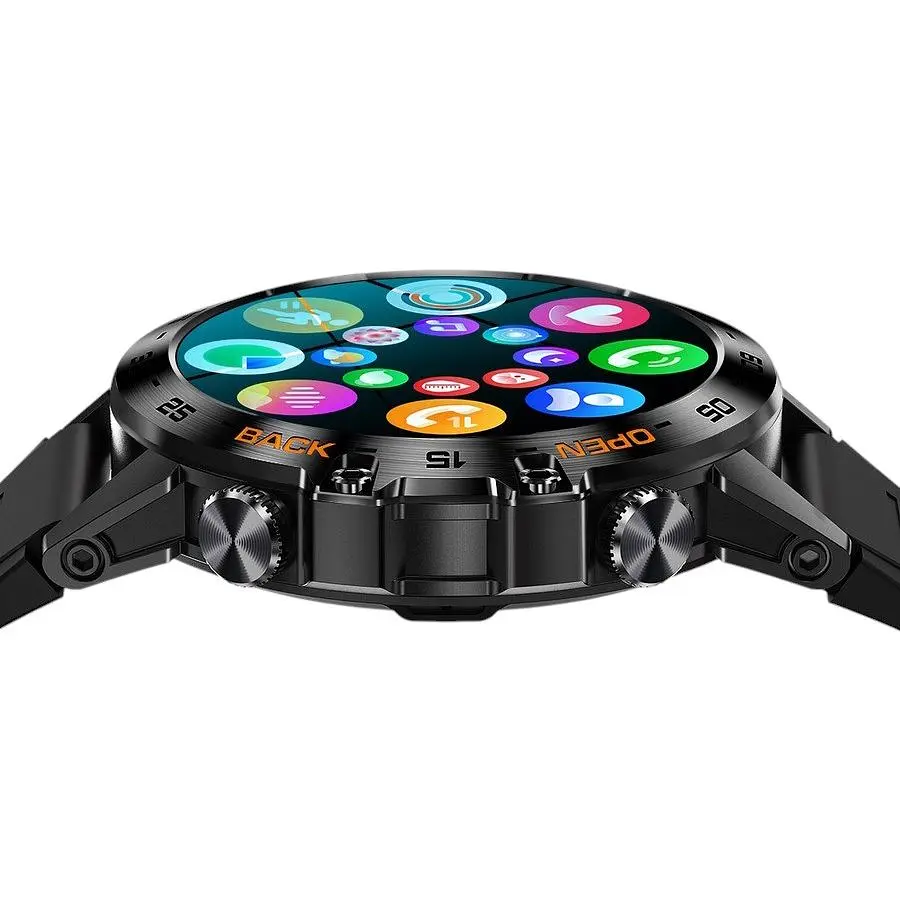 Смарт-годинник Uwatch Smart Delta K52 Black Rubber 2 ремінці (3166) - фото 8