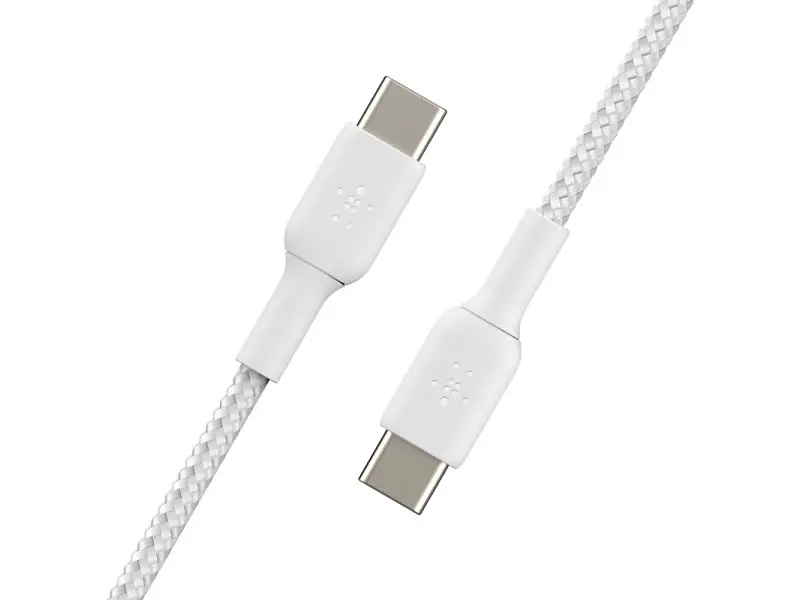 Кабель Belkin Braided USB-C to USB-C White 1m (CAB004BT1MWH) - фото 4