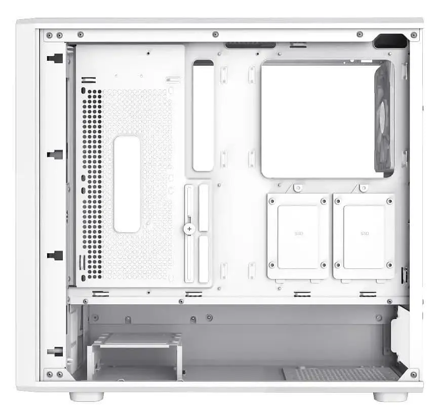 Корпус GameMax Claw 460 из закаленного стекла без блока питания, белый (CLAW 460 WH) - фото 9