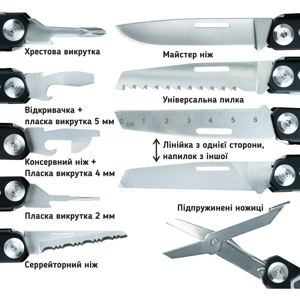 Мультитул професійний UAD BlackPhantom чорний (UAD-09) - фото 9