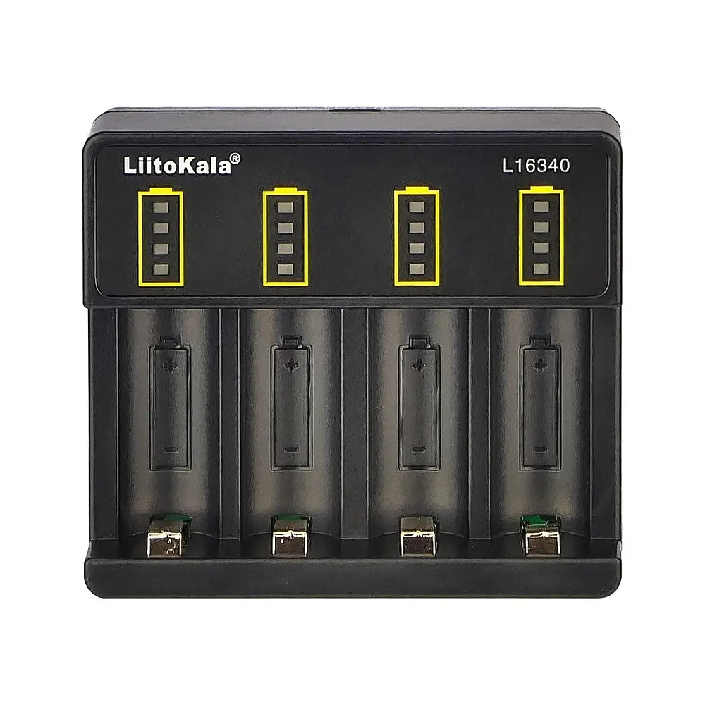 Універсальний зарядний пристрій LiitoKala Lii-L16340 для акумуляторів 16340 (CR123A), 4 слоти - фото 3