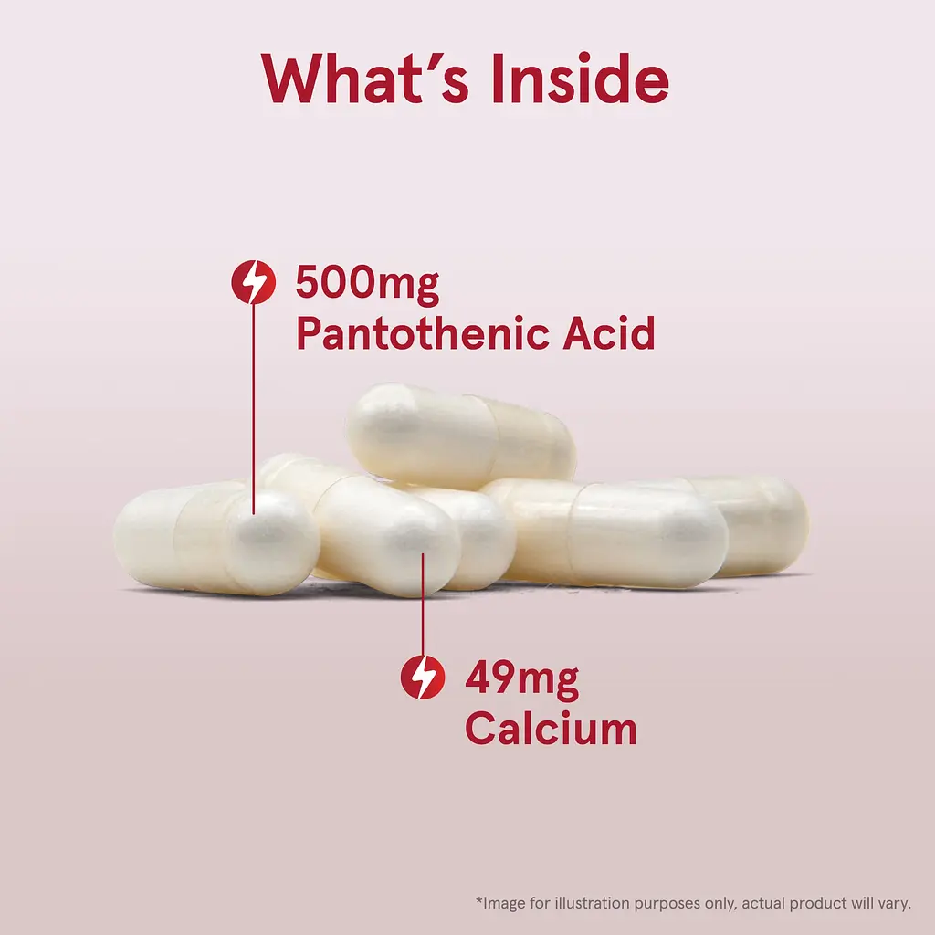 Пантотеновая кислота B5 Jarrow Formulas Pantothenic Acid 500 мг 100 капсул - фото 6