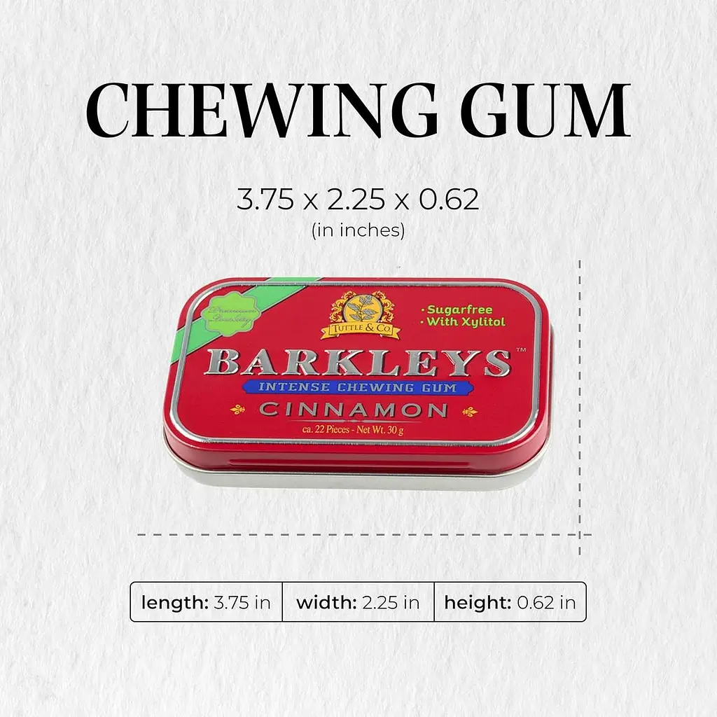 Жувальна гумка Barkleys Sugar Free Gum Xylitol Cinnamon 30г - фото 5