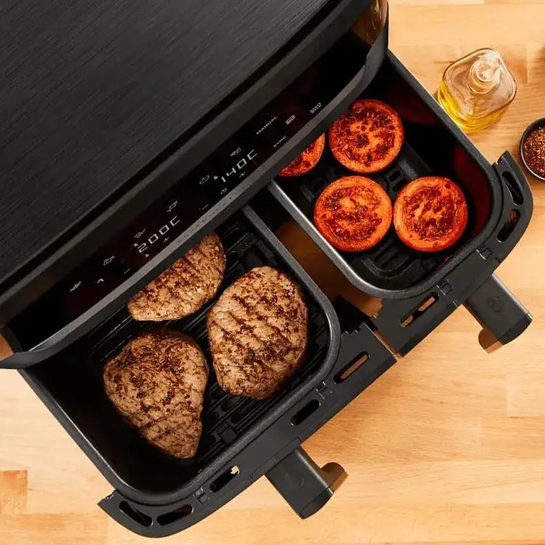 Мультипіч (аерофритюрниця) Tefal Dual Easy Fry EY901N10 - фото 6