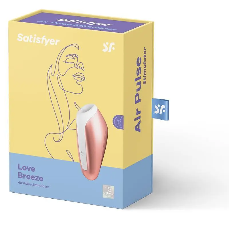Вакуумний стимулятор клітора з вібрацією Satisfyer Love Breeze помаранчевий - фото 5