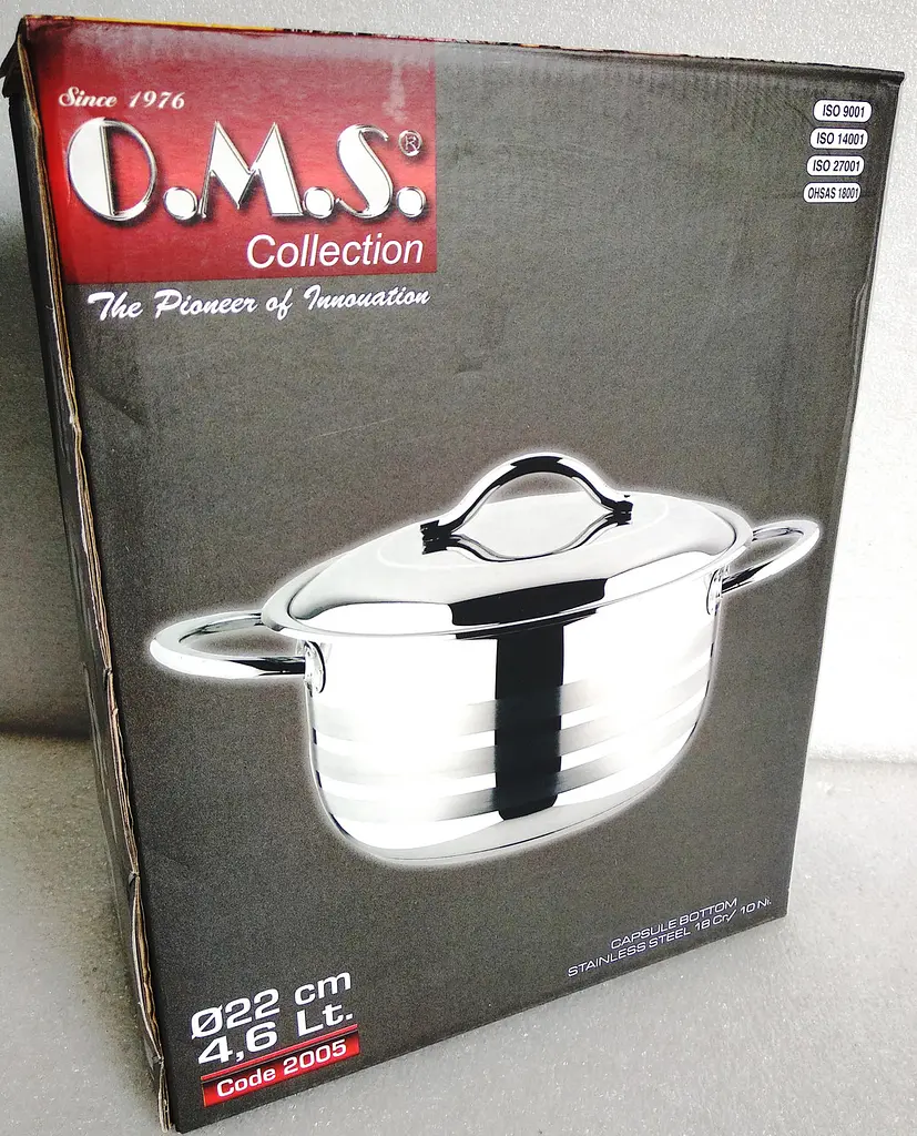Каструля O.M.S. Collection 2005-22 см 4.3 л - фото 9