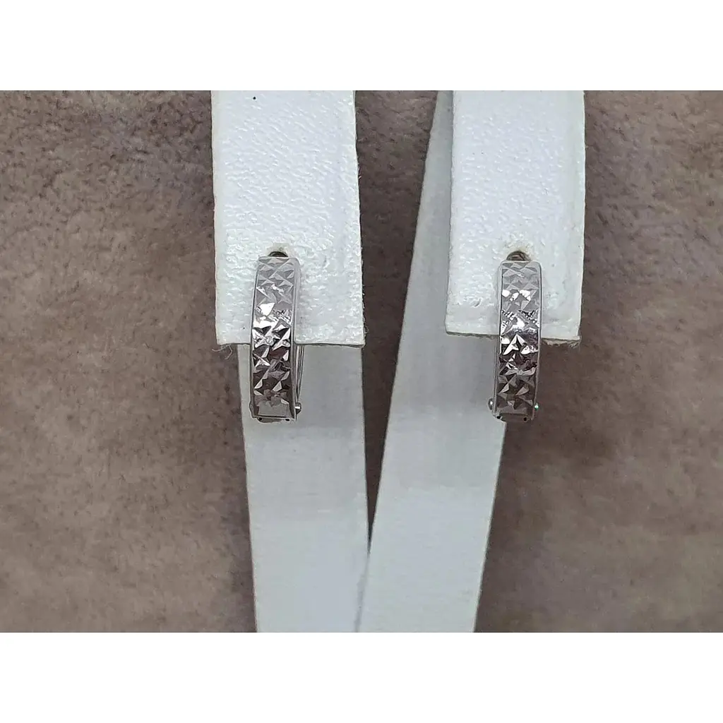 Золоті сережки Tango з алмазною гранню. 470334В - фото 4