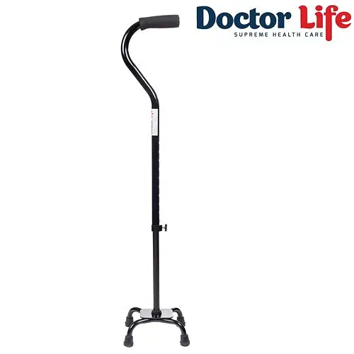 Тростина на чотирьох опорах алюмінієва з малою базою Doctor Life 10110 (10110BL/C/E-493)