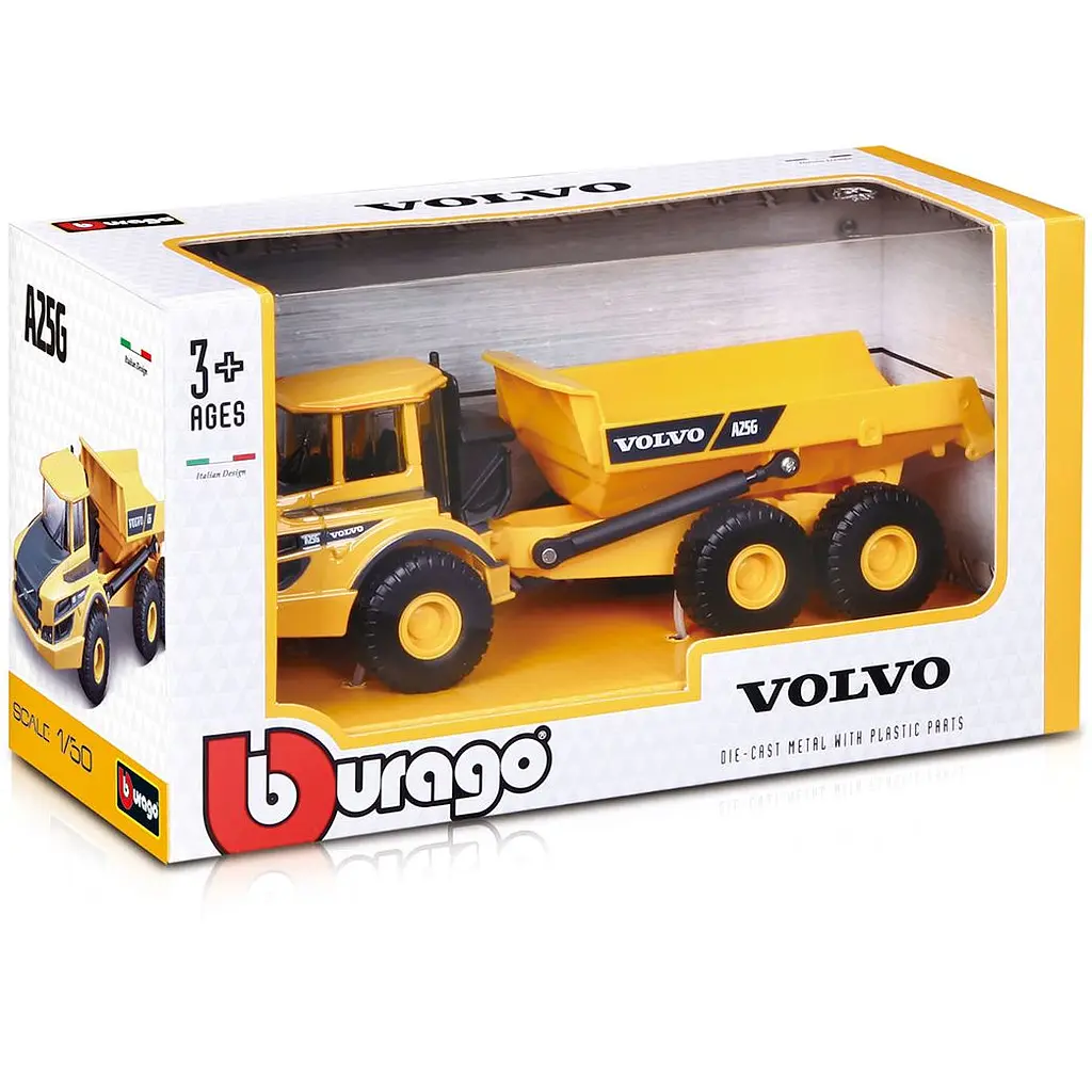 Автомодель Bburago Construction Volvo A25G Самоскид (18-32083) - фото 10