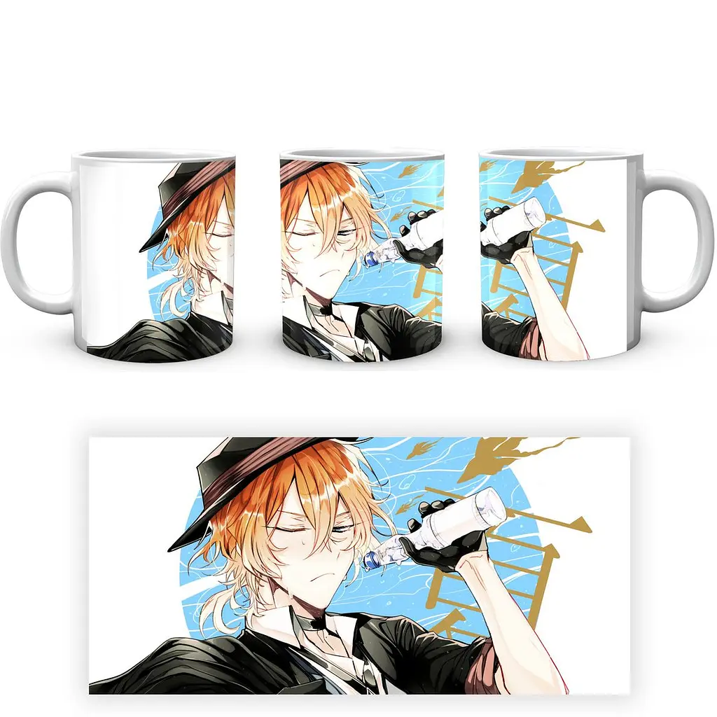 Кухоль GeekLand Bungou Stray Dogs Проза Бродячих Псів Чуя BSD 17 330 мл білий - фото 4