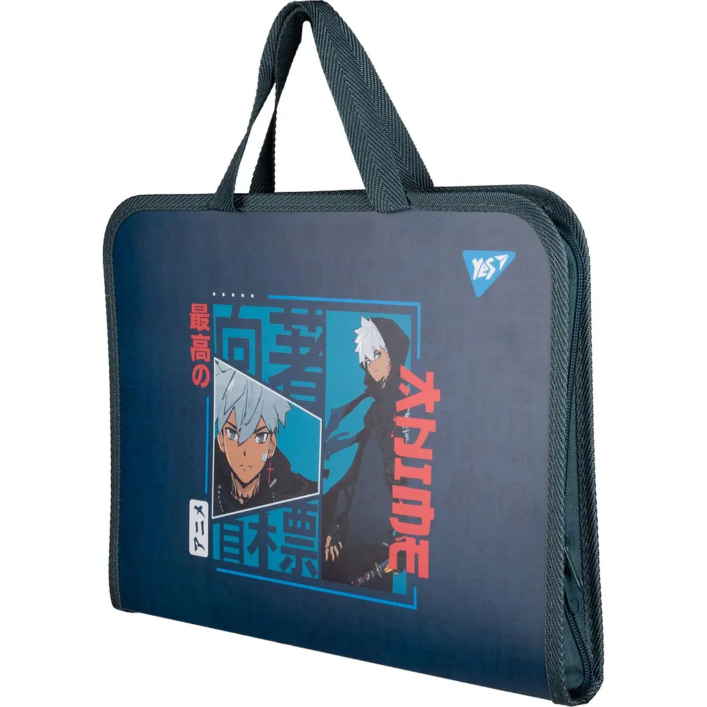 Папка-портфель Yes Anime FC на молнии с тканевыми ручками (492247) - фото 2