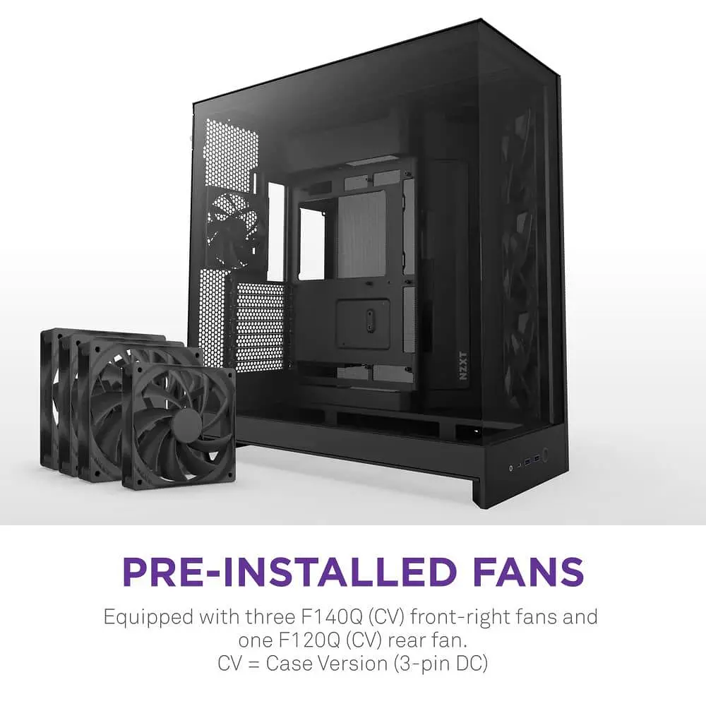 Корпус NZXT H9 Flow Tempered Glass без БЖ Black (CM-H92FB-01) - фото 7