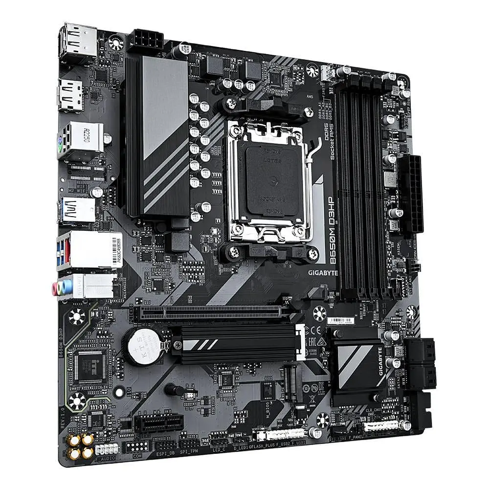 Материнська плата GIGABYTE B650M D3HP (B650M D3HP) (Socket AM5, AMD B650, Micro-ATX) - фото 2
