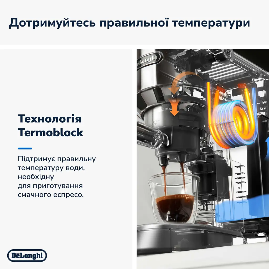 Ріжкова кавоварка еспресо DeLonghi EC685.BK - фото 3