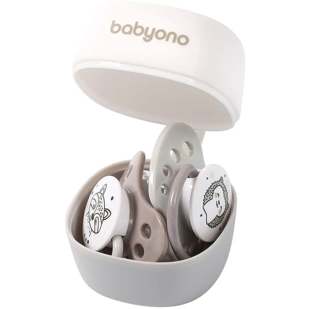 Футляр для пустушки BabyOno Natural nursing, білий (535/01) - фото 2