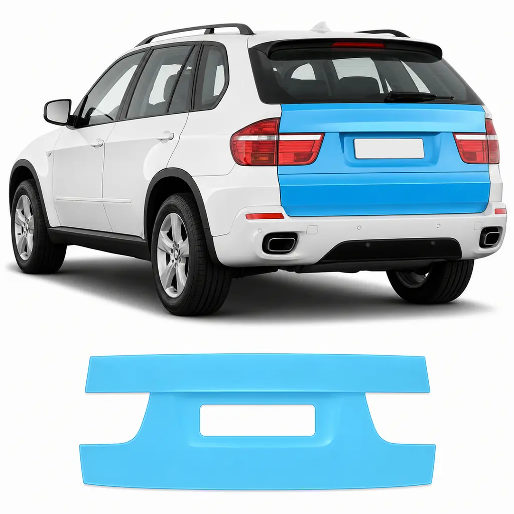 Антигравійна захисна бронеплівка за лекалами для BMW X5 E70 2006-2013 - зона кришки багажника