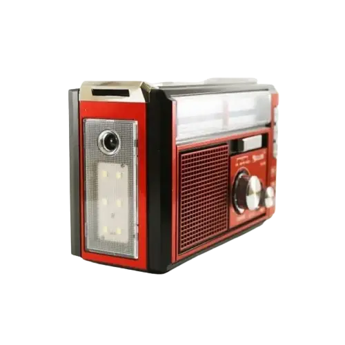 Радіоприймач на акумуляторі Golon RX-382 FM/AM/SW з ліхтарем LED Червоний (1756375729) - фото 4