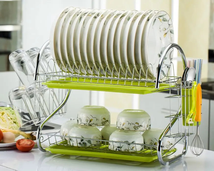 Стійка для зберігання посуду kitchen storage rack, сушарка для посуду - фото 4