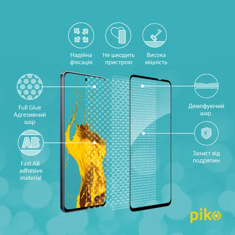 Скло захисне Piko Full Glue Realme 13 5G Black (1283126607608) - фото 3