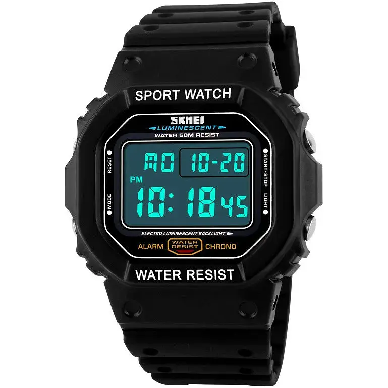 Годинник наручний чоловічий Skmei 1167 Black, 1167BK (15897) - фото 2