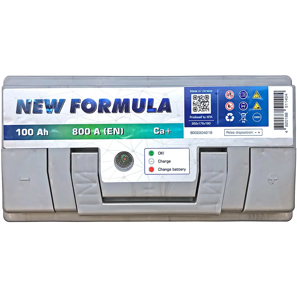 Аккумулятор автомобильный New Formula 6СТ-100Ah АзЕ 800А (EN) (-/+) - фото 3