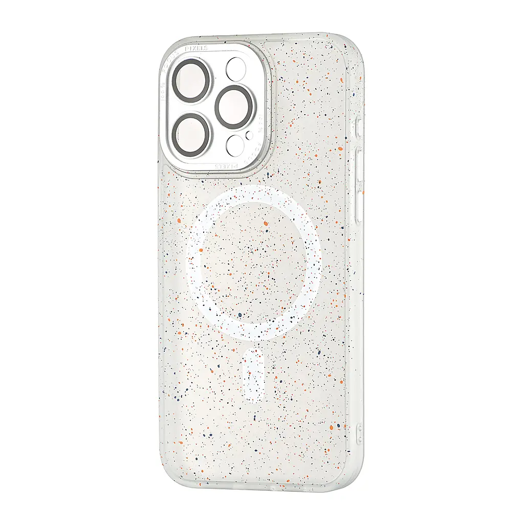 Чохол Splatter with MagSafe iPhone 15 Pro Max White
