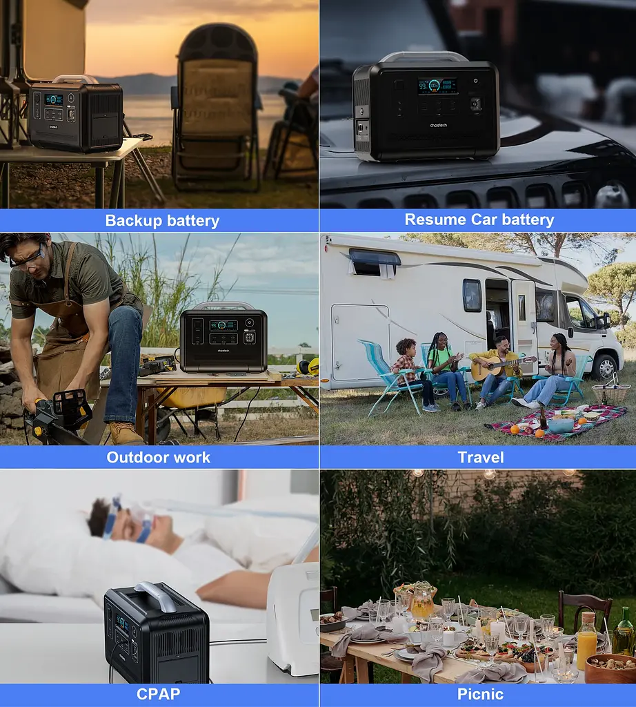 Зарядная станция Choetech BS005 1200W [75973] - фото 12