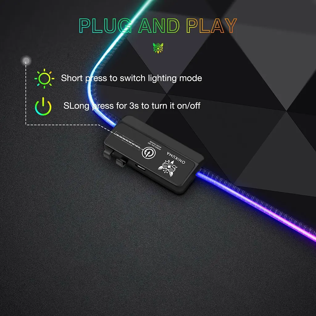 Ігрова поверхня Onikuma MP006 RGB [107095] - фото 9