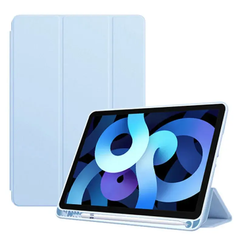 Чохол до планшета BeCover Tri Fold Soft TPU mount Apple Pencil Apple iPad 10.9" 2022/24/11" 2025 Light Blue (708464) - фото 3