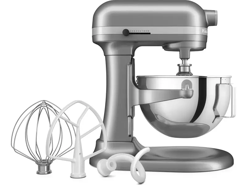 Кухонна машина KitchenAid Heavy Duty 5KSM55SXXECU з відкидним срібним блоком 5.2 л - фото 3