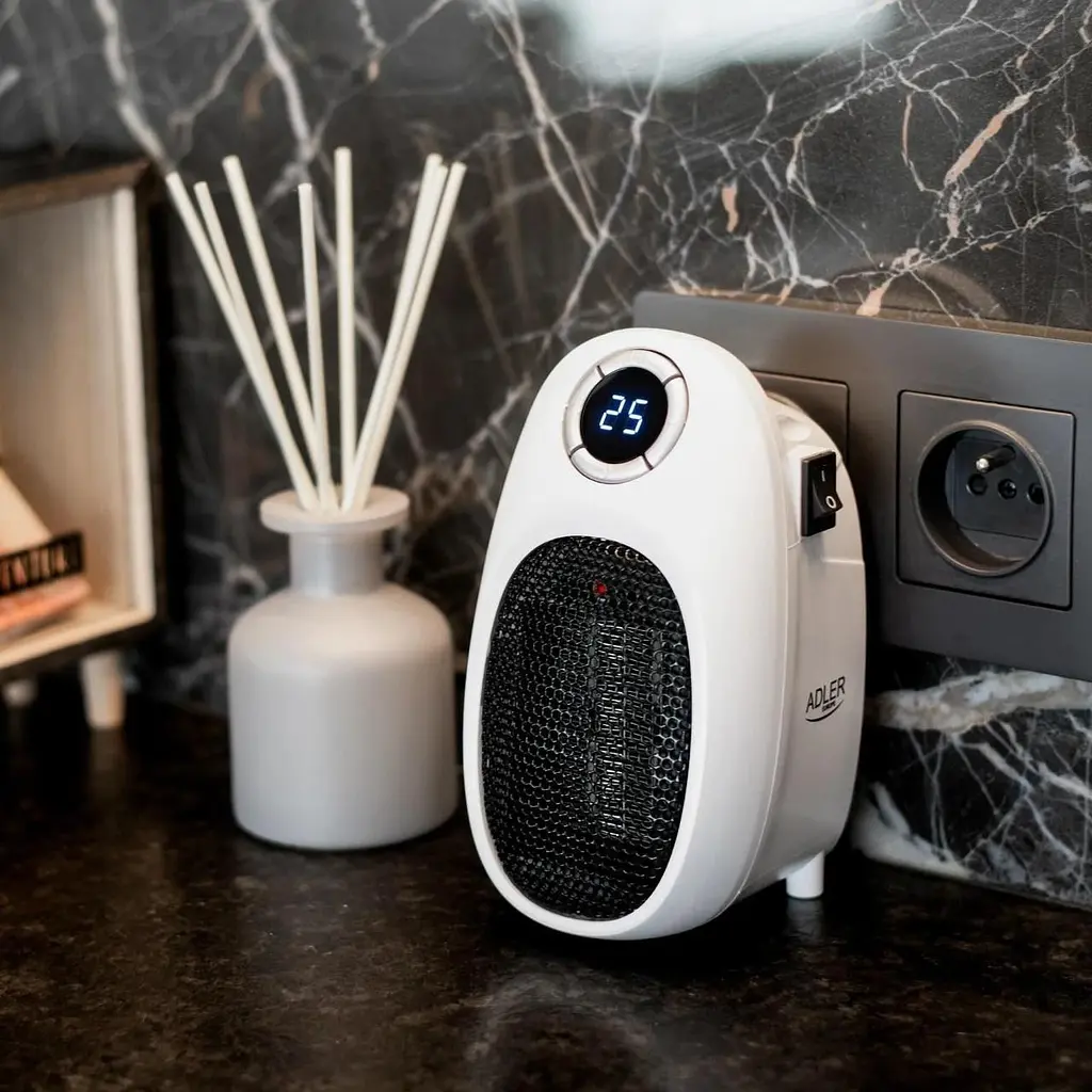 Тепловентилятор керамічний обігрівач Adler AD 7749 1500Вт до 32 кв.м таймер таймер - фото 9