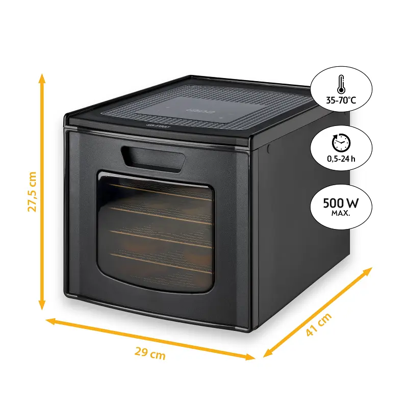 Сушарка для фруктів та овочів First Austria FA-5126-9 Black - фото 3