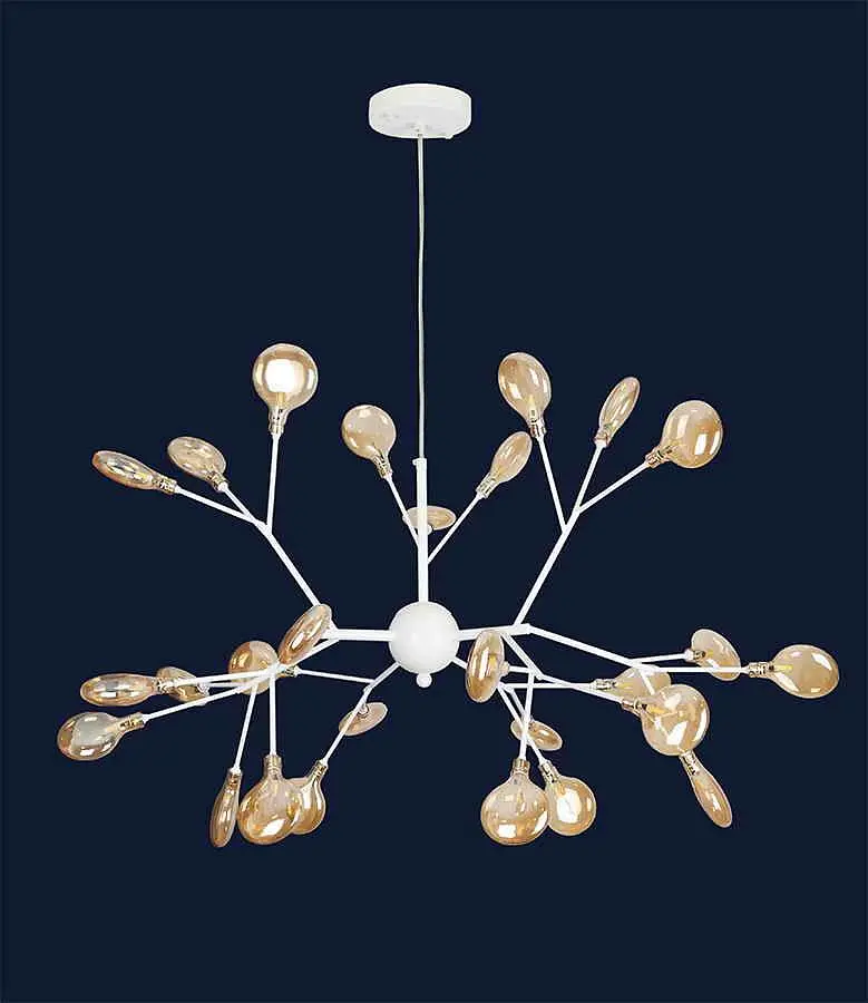 Люстра LED PETALS Levistella 918LP262-27 WH+BR - фото 2