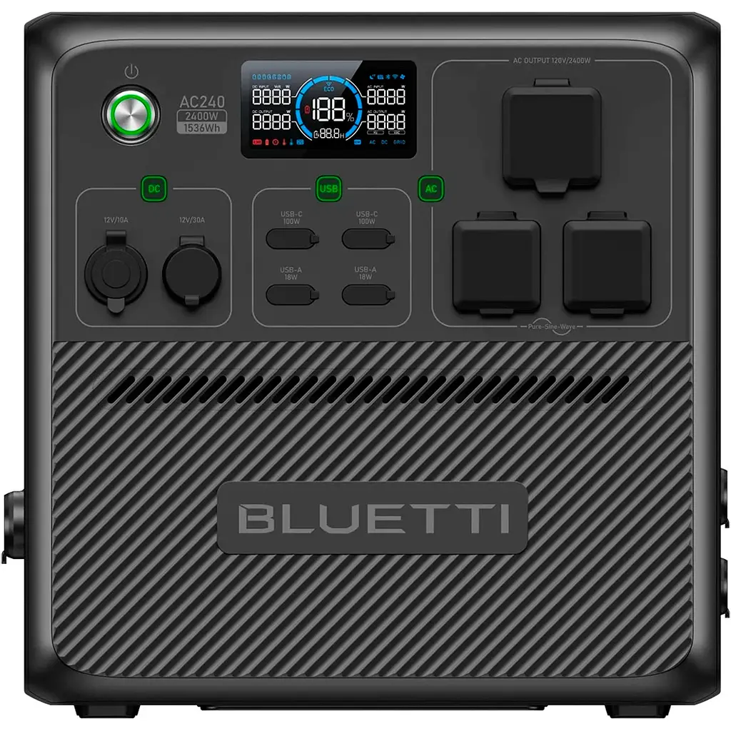 Зарядная станция Bluetti Portable Power Station AC240 2400W [116359] - фото 3
