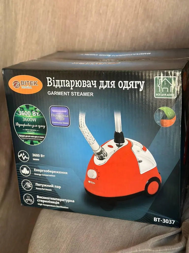 Вертикальный отпариватель Bitek BT-3037 напольная паровая система утюг парогенератор 3600 Вт - фото 9