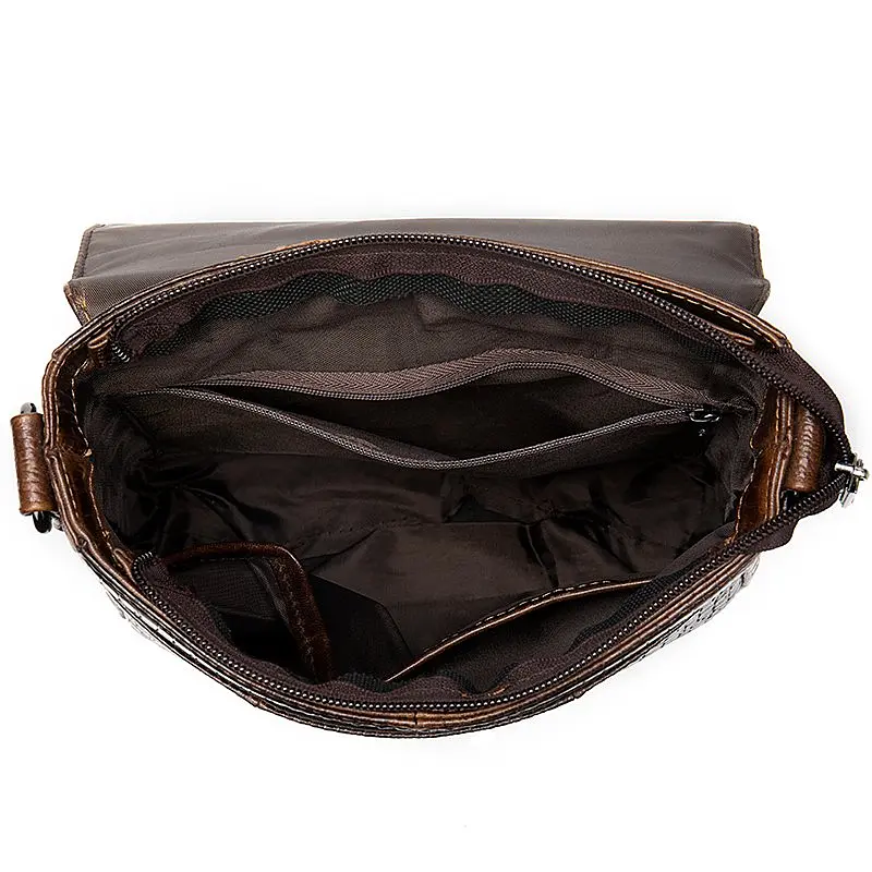 Чоловіча шкіряна сумка Vintage 28,5х22х5,5 см 000153991 - фото 6